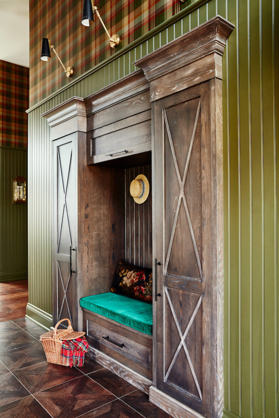 large-distressed-wood-hall-tree-ontario-canada
