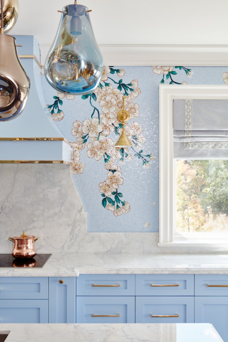 light-baby-blue-mosaic-tile-kitchen-backsplash
