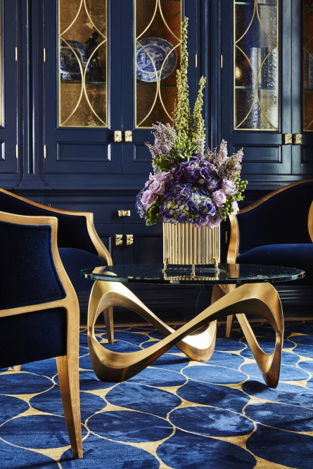 royal-blue-gold-patterned-area-rug-interior-design